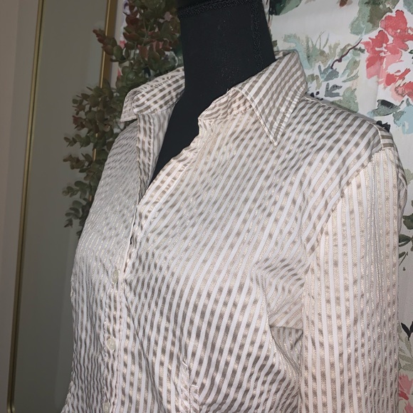 New York & Company | Striped Button Down - Picture 3 of 5